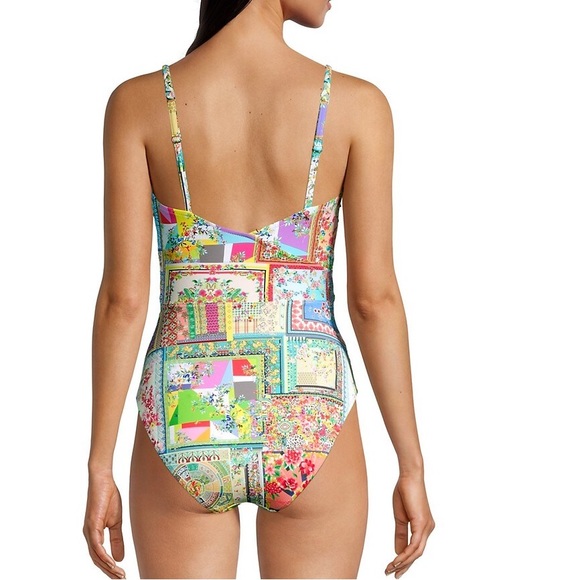 Johnny Was Fleur Braided Wrap Patchwork Swimsuit New with Tags. XL - Picture 2 of 7